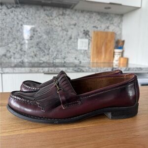 G.H. Bass & Co. Burgundy Kiltie Tassel Loafers